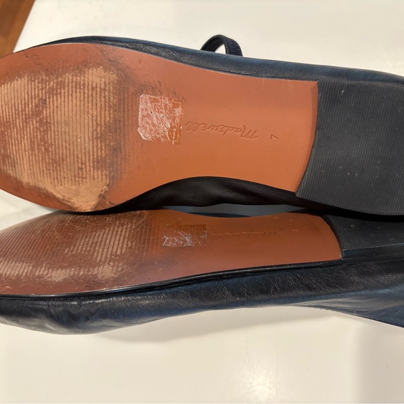 Madewell The Greta Black Leather Ballet Flats, 7 - Picture 7 of 7